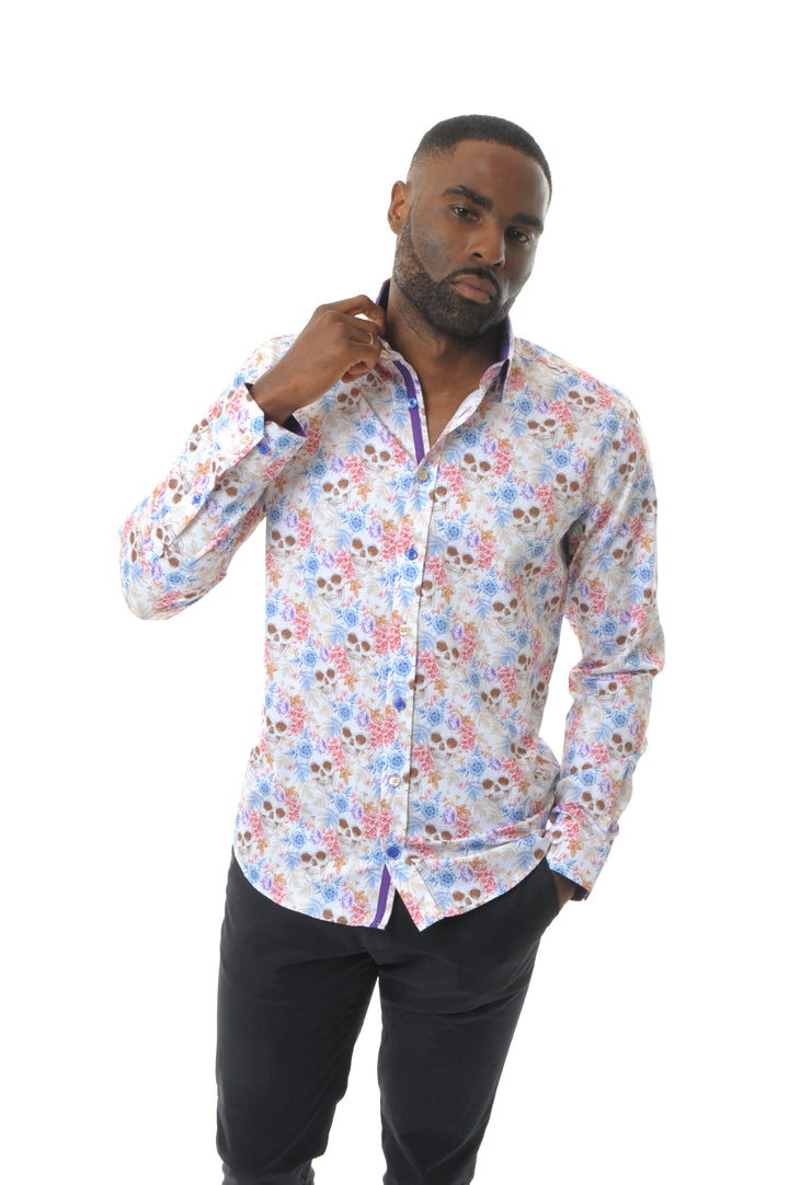 Floral Skulls Shirt