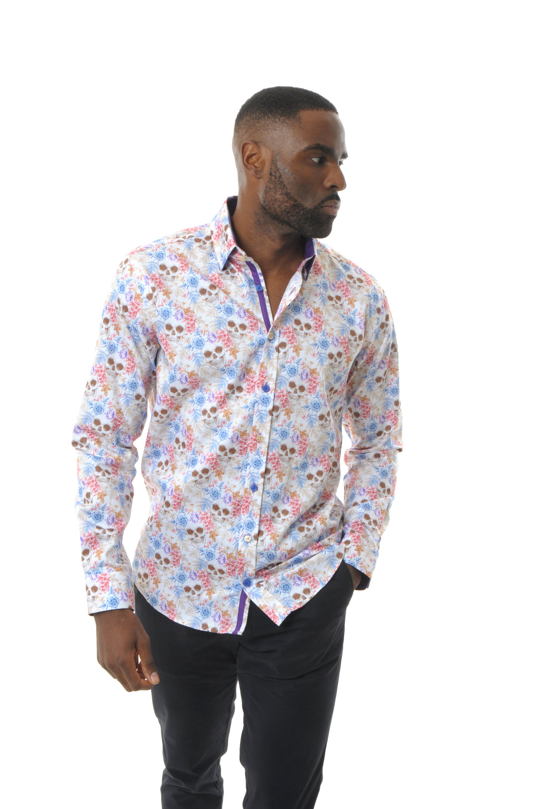 Floral Skulls Shirt