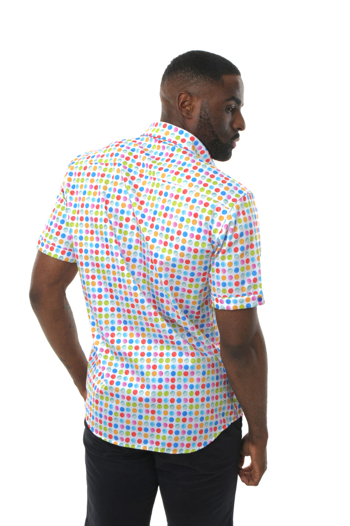 Polka Dot Short Sleeve Shirt