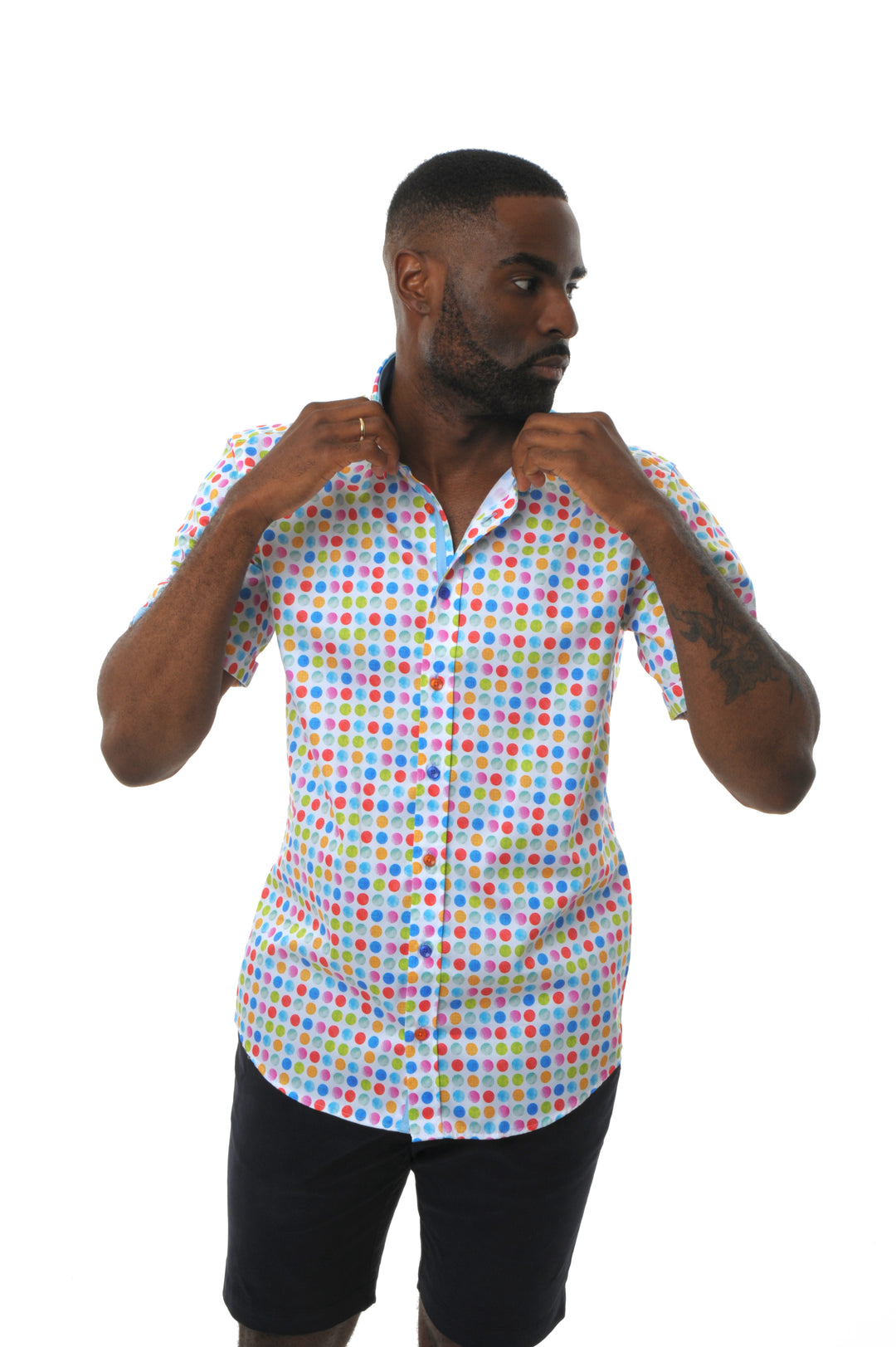 Polka Dot Short Sleeve Shirt