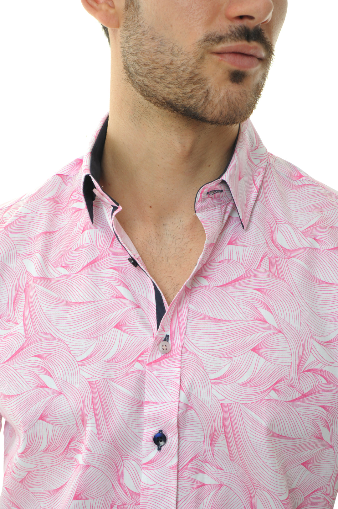 Pink Waves Short Sleeve Shirt