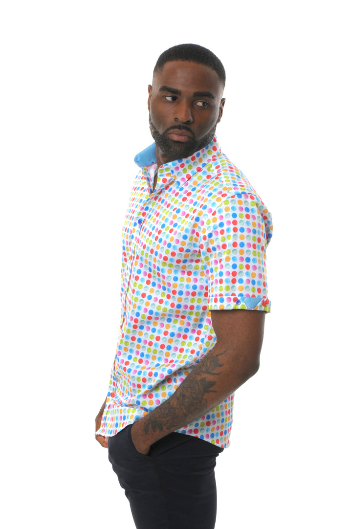 Polka Dot Short Sleeve Shirt