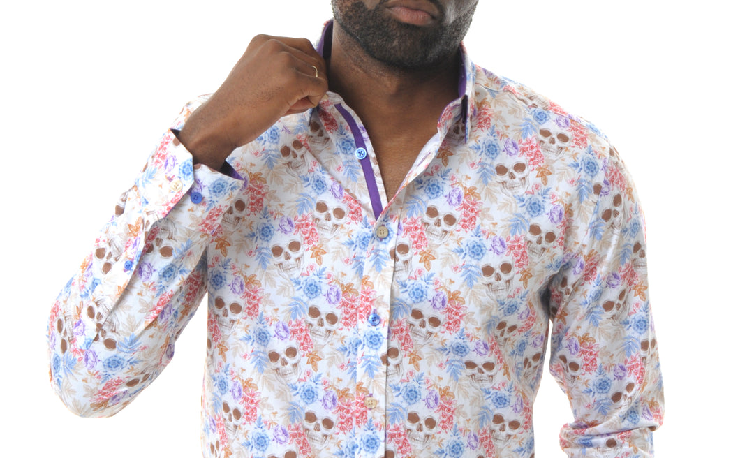 Floral Skulls Shirt