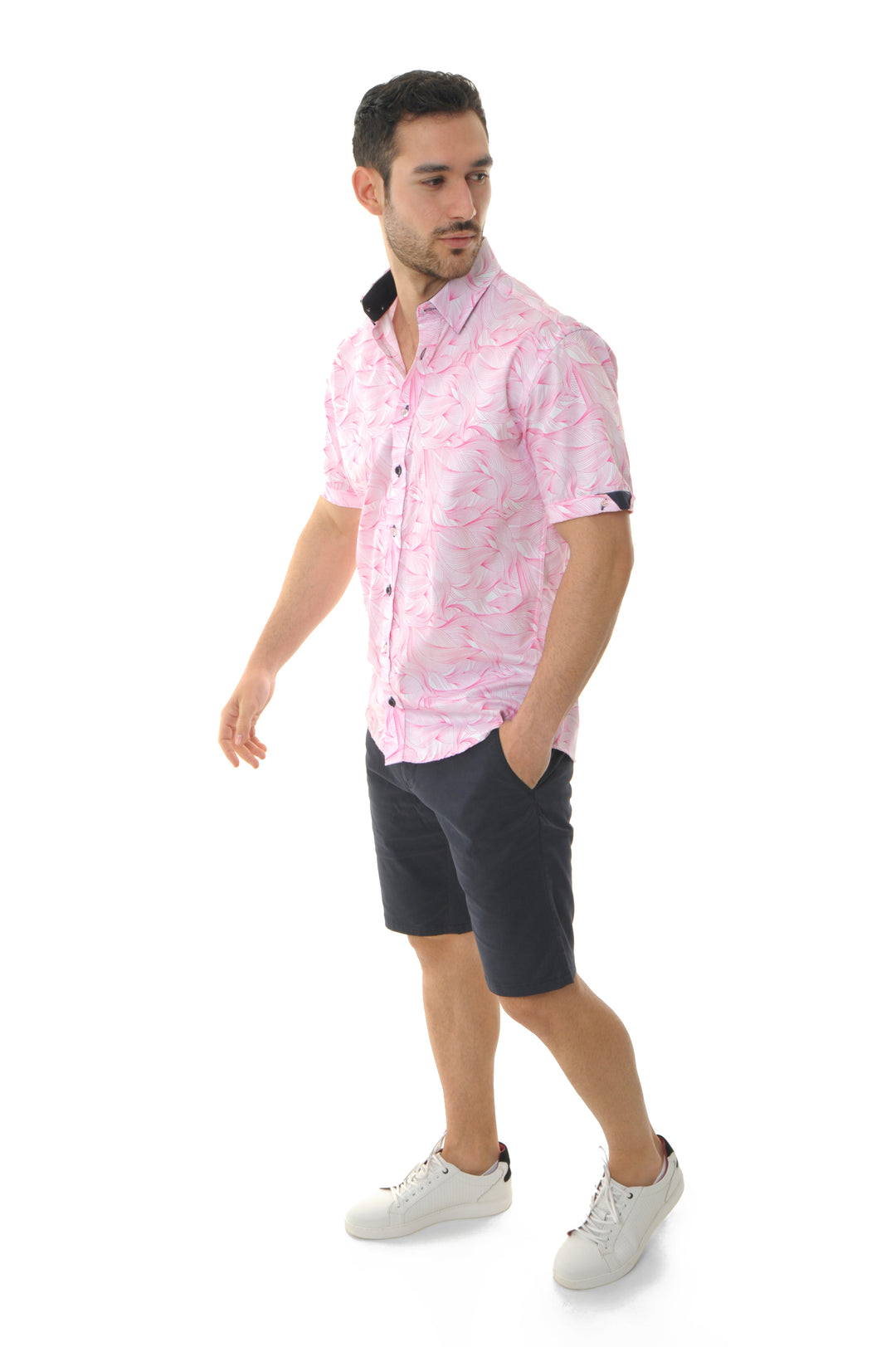 Pink Waves Short Sleeve Shirt